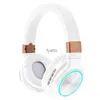 Cuffie Auricolari Fengxing HZ-BT760 Cuffie Bluetooth con bassi potenti e scheda con inserto luminoso colorato per telefono cellulare H240326