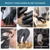 Gloves Disposable Nitrile Gloves Black Powder Free Kitchen Waterproof and Oilproof Rubber Gloves Car Repair Pet Cleaning Tattoo Gloves