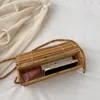 Sacos de noite Praia 2024 Tendência Frisada Ombro Bambu Mulheres Bolsa De Madeira Mulher Crossbody Tote Bolsa