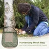 Storage Bags Portable Mutifunctional Foraging Bag Outdoor Camping Mushroom Picking Mesh Pouch Bushcraft Canvas Hiking Backpack