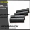 Lasstaven 10pcs Black Carbon Rod Graphite Electrode Cylinder Rods Bars 100mm For Industry High Temperature Conductive Carbon Rods