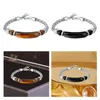 Charme pulseiras pulseira masculina pulseira de pulso da esposa moda pulseira pais dia corrente de aço inoxidável para o dia dos namorados