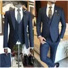 new Busin Khaki Formal Men's Slim Fit Suits 3 Pieces Wedding Groom Prom Terno Masculino Custom Blazer Jacket Vest Pant Sets J6Kn#