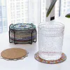 Punta Nuovo pittura diamante fai -da -te Mandala Diamond Painting Coaster Special Shaped Point Trapunta