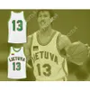 Custom Any Name Any Team NEW SARUNAS MARCIULIONIS 13 LITHUANIA BASKETBALL JERSEY All Stitched Size S M L XL XXL 3XL 4XL 5XL 6XL Top Quality