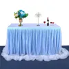 Jupes de Table en Tulle pour anniversaire, jupe Tutu pour fête de mariage, décoration de maison, tissu, 240322