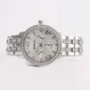 Diamond Fashion Three Eye Digital Women's Quartz Watch Wristwatch