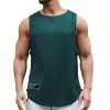 Zomer Mesh Running Vest Sneldrogende Gym Kleding Gym Tank Top Heren Fitn Sleevel T-shirt Bodybuilding Stringer Tanktop 290G #