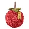 Towel Persimmon Hand Absorbent Soft Chenille With Cute Fruit Design Super For Loved