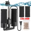 Accessori AC220V 3IN1 Filtro di energia elettrica Spugna biochimica Silenzio Sommergibile Filtro per acquario Bio Media Balls Accessori per acquari