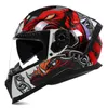 Motorcykelhjälmar Professionell säkerhet Racing Hjälm Cross Country Full Face Capacete Dot ECE Godkänd Casco Moto för man kvinnor