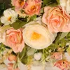 Couronne de fleurs artificielles décoratives, roses, fleurs de cerisier, pour ferme, décoration de maison, mariage, fiançailles, jardin, DIY