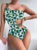 Women's Swimwear Swimsuit Woman 2024 Sexy Features Cut-out Metal Belt Decorative One Piece Beach Outfits For Female Bathing Suit