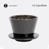 Outils Timemore B75 Wave Coffee Dripper Crystal Eye Verser sur le filtre à café PCTG 12 tasses Cafetière à fond plat Augmenter l'uniformité