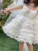 Nieuwe designer kinderkleding meisjes jurken baby rok Maat 90-150 CM driedelig pak Prinses jurk ketting Hoofddoek 24Mar