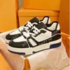 2024 Designer Sneaker Virgil Trainer Casual Shoes Calfskin Leather Abloh White Green Red Blue Letter Overlays Platform Låg sneakers Storlek 36-45 A35