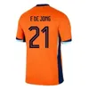 Memphis 25 Nederländerna Europeiska cup 23 24 Holland Club Jersey Xavi Jong Virgil Dumfries Bergvijn Shirt 2024 Klaassen Blind de Ligt Men Kids Kit Football Shirt