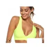 Camisoles Tanks Frauen Sport Nahtlose Crop Tops Y ärmellose solide Gym Workout Korsett Y2K Top Drop Lieferung Bekleidung Unterwäsche Damen Ot96I