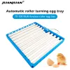 Tillbehör 360 ° Automatisk roterande äggbricka 70108 Ägg Inkubator 220V Chicken Duck Goose Quail Egg Tray Tool Poultry Supplies