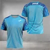 Fi Dégradé Imprimer T-shirt pour hommes Tennis de plein air Vêtements d'entraînement d'été Fitn Run Tees O-cou à manches courtes Sports Tops G3pZ #