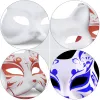 Máscaras 15 pçs sem pintura diy máscara pintável leve durável cosplay prop masquerade máscara gato máscara facial festa cosplay acessórios