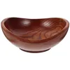 Bowls Wood Salad Bowl Wooden Serving Fruit Large Drop Delivery Home Garden Kitchen Dining Bar Dinnerware Otxjl