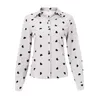 Women's Blouses Foral Printed Blouse Long Sleeve Laple Button Neckline Top Spring And Summer Ladies Beauty Versatile T-Shirts