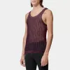 Homens Sexy See-through Malha Colete Top T-shirt Casual Malha Transparente Sleevel Top Colete Beach Muscle Men Super Cool Clothing 33 48yO #