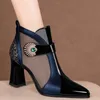 COMEMORE 2023 Black High Heels Pumps Pumps Shoes Heel Sandal for Women Sexy Luxury Female fore tremable footwear 240320