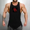 Été Muscle Guys Débardeurs Marque Hommes Sleevel Chemise Vêtements Bodybuilding Undershirt Casual Fitn Stringers Tanktops Tees m56h #