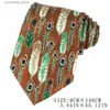 Neck Ties Neck Ties Floral Print Ties For Men Women Printing Pattern Neck Tie For Party Business Paisley Neckties Wedding Neck Tie For Groom Gifts Y240325