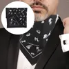 Maschera ciclistica bandanas bandana per uomo bandannas testa sciarpa donna cane bone fazzoletto nero mentre cotone vintage