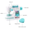 Machines Kids Simulation Sewing Machine Toy Mini Furniture Toy Educational Learning Design Clothing Toys Creative Gifts For Girl Children