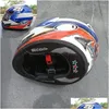 Мотоциклетные шлемы шлем Fl Face Kaciga Casco Moto Capacete De Motocicleta Abs Прямая доставка Автомобили Аксессуары для мотоциклов Otyzu