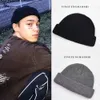 Autumn Winter Woolen Melon Skin Men's and Women's Knitted Couples, Students, Korean Version of Solid Color Trendy Cold Hats, Versatile Landlord Hats