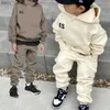 vestiti per bambini firmati per bambini Set con cappuccio Abbigliamento per bambini felpe cappotti ragazzi di vestiti Moda Streetshirts Pullover Tute larghe