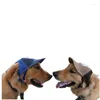 大小の大きな日焼け止めの穴のための犬のアパレル帽子耳を備えた野球キャップアウトドアスポーツ調整可能なペット
