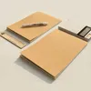 Notebook de papel Kraft em branco Pocketbook First Draft Book Sketchbook Supplies para escrever desenho (tamanho S)