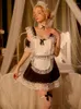Indumenti da notte da donna SXTHAENOO Nero Carino Lolita Costumi da cameriera Donne adorabili costumi cosplay Animazione Spettacolo Vestito giapponese Ragazze vestono abiti