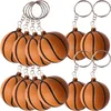 Keychains 24 pcs clés d'anneau de basket-ball porte-clés pendentiels sacs suspendus décoration décoration sportive support de porte