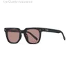 Designer Gentle GM Version coréenne Square Gradient Brown GM Lunettes de soleil pour femmes Tendance Printemps / Été Haute Couture 2024 Nouvelles lunettes de soleil pour hommes