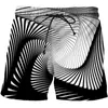 unisex abstrakt mönsterserie nya herrekläder avslappnade svettbyxor 2022 överdimensionerade Bermuda shorts för män sommar 3d tryck man 01J1#