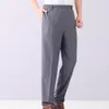 chic Father Pants Quick Dry Breathable Father Trousers Mid Waist Elderly Men Father Pants N5Pi#