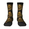 Chaussettes Dragon doré pour femmes, bas élégants chinois, antidérapants, doux, respirants, Design pour course à pied, printemps