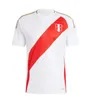 2024 Jerseys de futebol do Peru Home fora Pizarro Falfan Guerrero Solano Flores Cubillas Lapadula Luis LBERICO PLAYER JOGAR