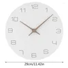 Wall Clocks 11 Inch Silent Non-Ticking Wooden Decorative Round Clock Quality Operated Home Decor