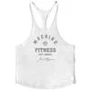 PROFIAL Y BACK GYM TANK TOP MEN COTT FITN KLÄDER BODYBUILDING SELLEVEL SHIRT MUSCLE STRINGER SINGLETS TRÄNNING Väst E9KO#