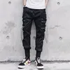 Zwart Leisure Hip-Hop Mannen Broek Streetwear Cott Jogging Broek Mannelijke 2020 Lente Hoge Kwaliteit Joggingbroek Mannen Lg broek P24X #