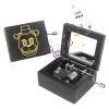 Boxes ROSIKING Black Wood Mechanism Musical Box Wind Up Music Box Gift for Birthday/Kids , Melody (Toreador)