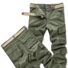 Pantaloni cargo militari Tuta da uomo Casual Cott Pantaloni mimetici mimetici tattici Multi tasche Pantaloni dritti militari Pantaloni larghi 925q #